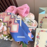 Chanel New Fashion Twilly Silk Hair Strap 6x120 CM