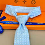 Louis Vuitton New Classic Men's Logo Silk Tie