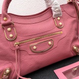 Balenciaga Classic Retro Sheepskin Motorcycle Bag