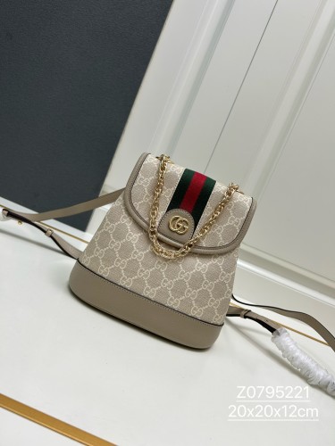 Gucci Classic Double G Mini Backpack Size: 20x20.5x12 CM