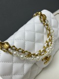 Chanel Fashion Pearl Sheepskin Crossbody Bag