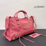 Balenciaga Classic Retro Sheepskin Motorcycle Bag