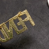 Fendi Versatile Full Diamond Logo Brooch
