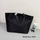 Prada New Classic Enamel Triangle Logo Nylon Tote Bag Size: 40 × 34 × 16 CM