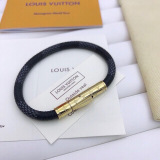 Louis Vuitton New Classic Chess Leather Rope Bracelet