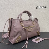 Balenciaga Classic Retro Sheepskin Motorcycle Bag