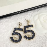 Chanel New Fashion Denim Imitation No.5 Earstuds