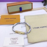 Louis Vuitton New Classic Chess Leather Rope Bracelet