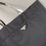 Prada New Classic Enamel Triangle Logo Nylon Tote Bag Size: 40 × 34 × 16 CM