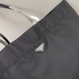 Prada New Classic Enamel Triangle Logo Nylon Tote Bag Size: 40 × 34 × 16 CM