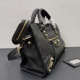 Balenciaga Classic Retro Sheepskin Motorcycle Bag