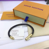 Louis Vuitton New Classic Chess Leather Rope Bracelet
