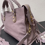 Balenciaga Classic Retro Sheepskin Motorcycle Bag