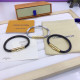 Louis Vuitton New Classic Chess Leather Rope Bracelet