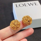 Loewe Retro Wrapped Silk 3D Hanging Earrings
