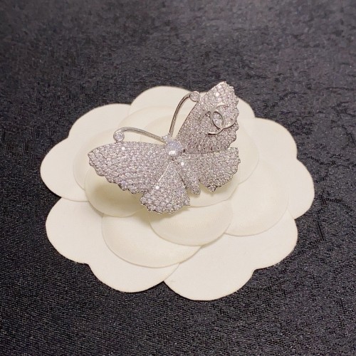 Chanel New Fashion Full Diamond Butterfly Brooch