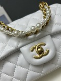 Chanel Fashion Pearl Sheepskin Crossbody Bag