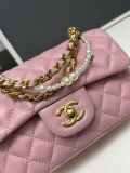 Chanel Fashion Pearl Sheepskin Crossbody Bag