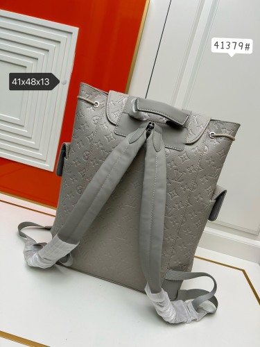 Louis Vuitton Fashion Embossed Logo Backpack Size: 41 × 48x13CM