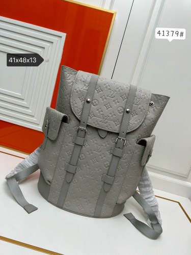 Louis Vuitton Fashion Embossed Logo Backpack Size: 41 × 48x13CM