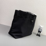 Prada New Classic Enamel Triangle Logo Nylon Tote Bag Size: 40 × 34 × 16 CM