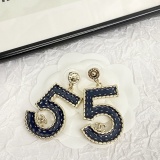 Chanel New Fashion Denim Imitation No.5 Earstuds