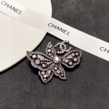 Chanel New Fashion Full Diamond Butterfly Brooch