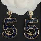Chanel New Fashion Denim Imitation No.5 Earstuds