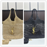 Yves Saint Laurent Fashion Lafite Grass Carved Empty Handbag