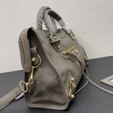 Balenciaga Classic Retro Sheepskin Motorcycle Bag