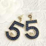 Chanel New Fashion Denim Imitation No.5 Earstuds