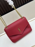 Yves Saint Laurent Classic Elephant Pattern Sheepskin Chain Bag Size: 28x19x9 CM