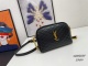Yves Saint Laurent New Leather Chain Bag Shell Bag Size: 19x3x3.5 CM