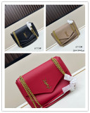 Yves Saint Laurent Classic Elephant Pattern Sheepskin Chain Bag Size: 28x19x9 CM