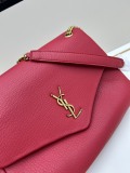 Yves Saint Laurent Classic Elephant Pattern Sheepskin Chain Bag Size: 28x19x9 CM