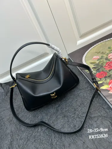 Yves Saint Laurent Fashion Soft Leather Handbag Lunch Box Bag Size: 28 × 15 × 9 CM