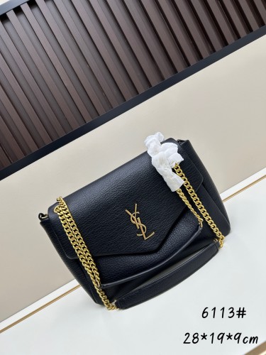 Yves Saint Laurent Classic Elephant Pattern Sheepskin Chain Bag Size: 28x19x9 CM