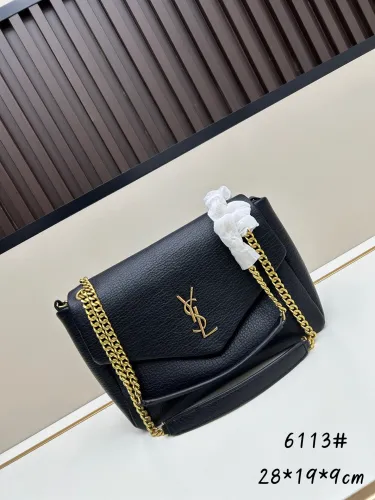 Yves Saint Laurent Classic Elephant Pattern Sheepskin Chain Bag Size: 28x19x9 CM