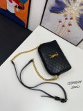 Yves Saint Laurent New Leather Chain Bag Shell Bag Size: 19x3x3.5 CM