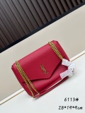 Yves Saint Laurent Classic Elephant Pattern Sheepskin Chain Bag Size: 28x19x9 CM