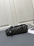 Dior Fashion Embossed Leather Flip Shoulder Bag Crossbody Bag Size: 24 x 18 x 8 CM