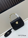 Versace Fashion Medusa Plate Handle Crossbody Bag Size: 16x6x12 CM