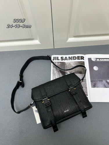 Dior Fashion Embossed Leather Flip Shoulder Bag Crossbody Bag Size: 24 x 18 x 8 CM