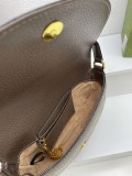 Gucci Classic Double G Vintage Canvas Collar Shoulder Bag Diagonal Saddle Bag Size: 20x13.5x4 CM