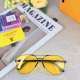 Louis Vuitton New Retro Lightweight Polarized Sunglasses Large Frame Toad Mirror