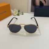 Louis Vuitton New Metal Toad Mirror Fashion Personalized Sunglasses