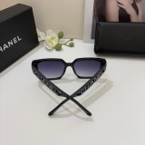 Chanel New Fashion Hollow Logo Small Fragrant Style Sunglasses