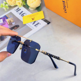 Louis Vuitton New Frameless Sunglasses Fashion Versatile Sunglasses