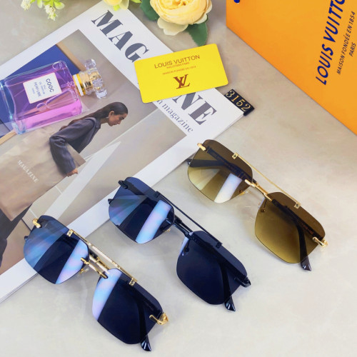 Louis Vuitton New Frameless Sunglasses Fashion Versatile Sunglasses