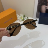 Louis Vuitton New Metal Toad Mirror Fashion Personalized Sunglasses